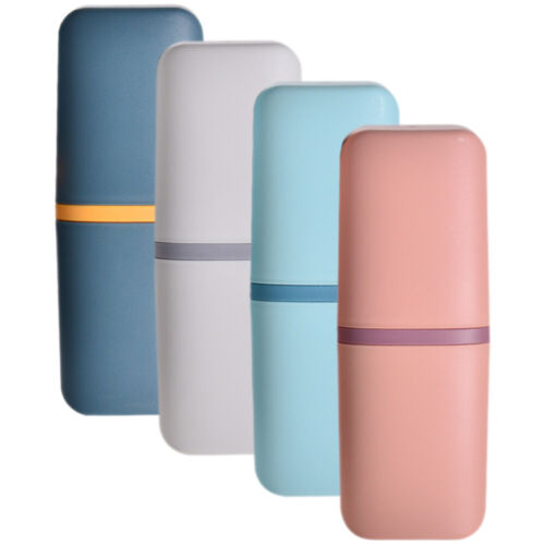 4pcs Multi-use Toothbrush Holder Travel Toothpaste Case Toothpaste Box