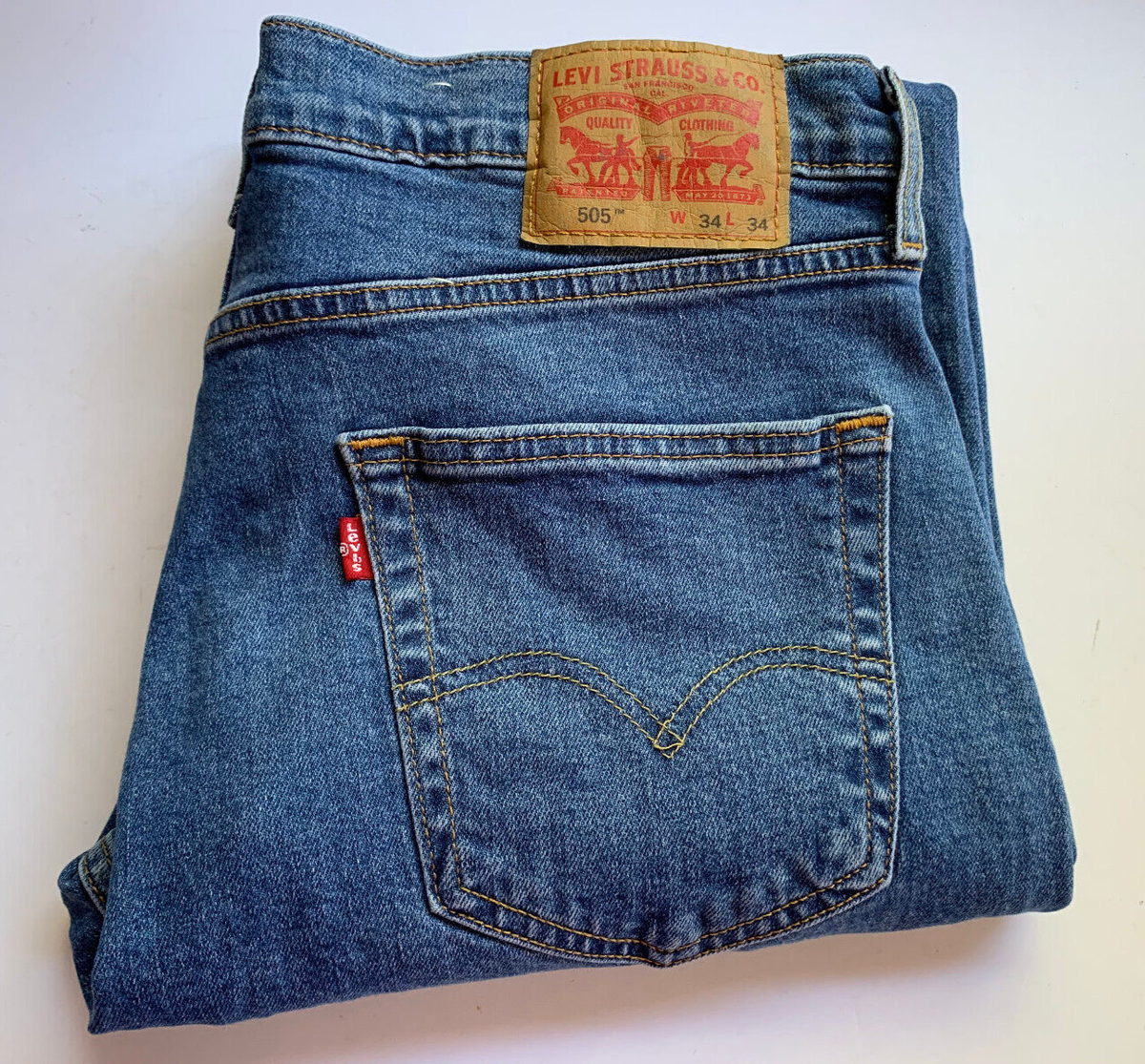 Levis 505 Jeans Men 34x33.5