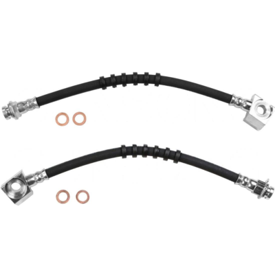 Sunsong Front Brake Hydraulic Hose Set For 1980–1989 Ford F-250 – 2-Pack, EPDM Rubber, 9.6mm Fitting