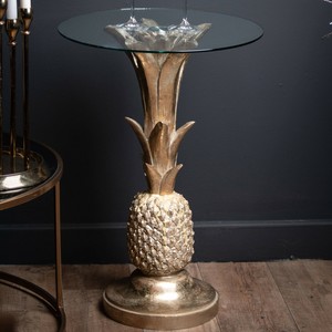 Ashby Gold Pineapple Side Table Quirky Eye Catching Hill Interiors Ebay