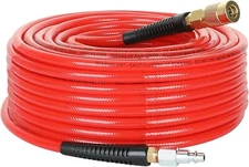 Hromee 1/4-Inch x 100 Feet Polyurethane Air Hose with Bend Restrictors PU