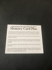 n64 memory card plus Insert