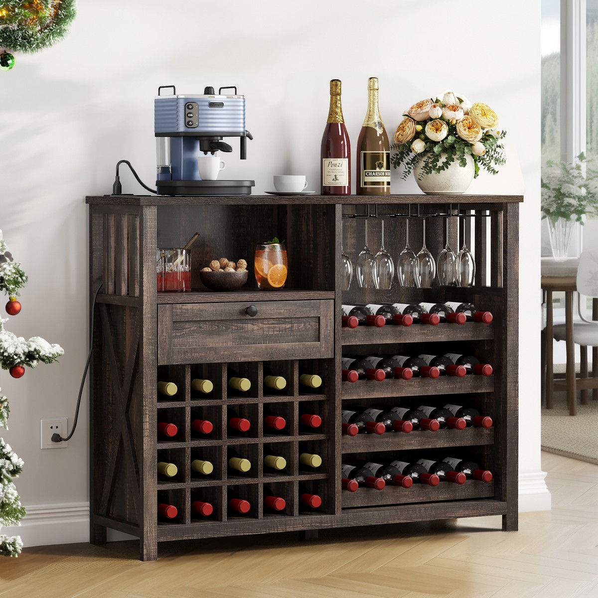 Bar Cabinet With Wine Fridge Wine Bar Cabinet With Led Light,Home