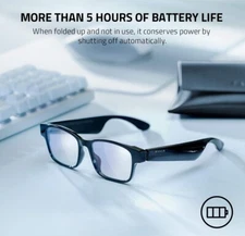 Razer Anzu Rectangle Small /Medium Bluetooth Smart Glasses Never Used.