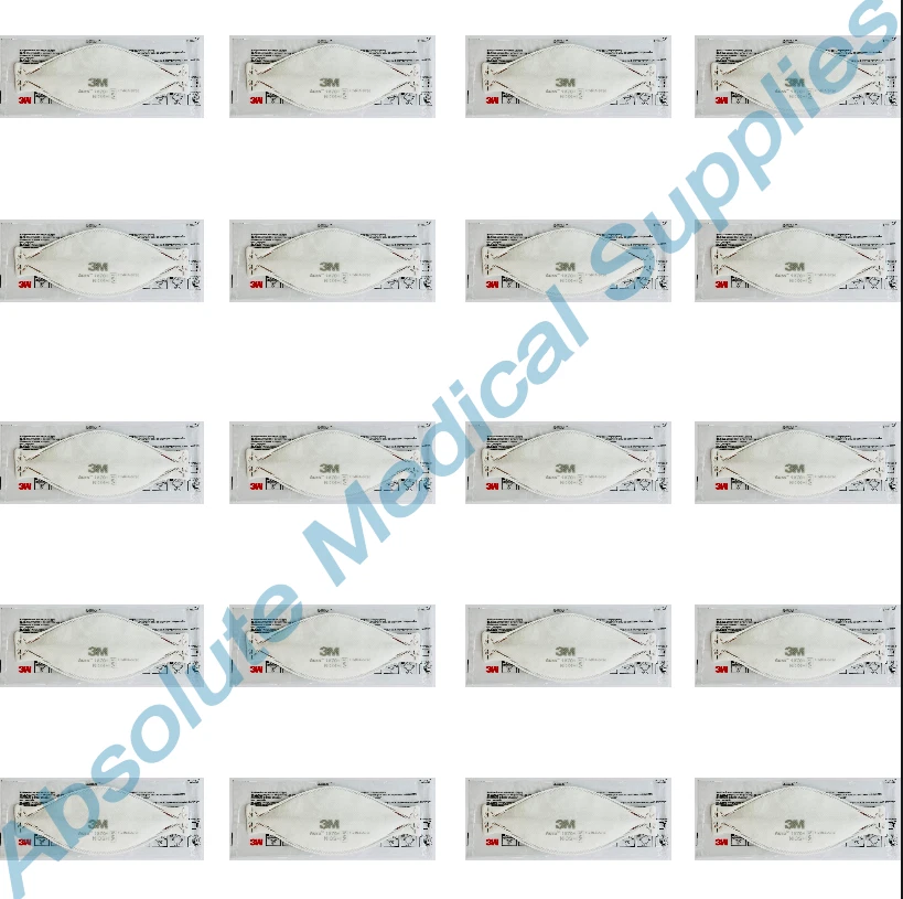 *20-Packs* 3M Aura N95 Protective Disposable Respirator Face Mask White 1870+