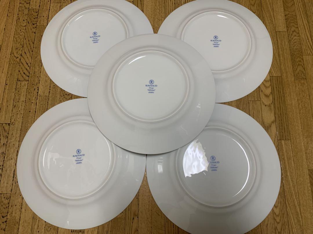 HELOISE Raynaud Limoges 5 of (27.5cm) Large 10.8 Plate Set HELOISE Raynaud Limoges 5 of (27.5cm) Large 10.8 Plate Set