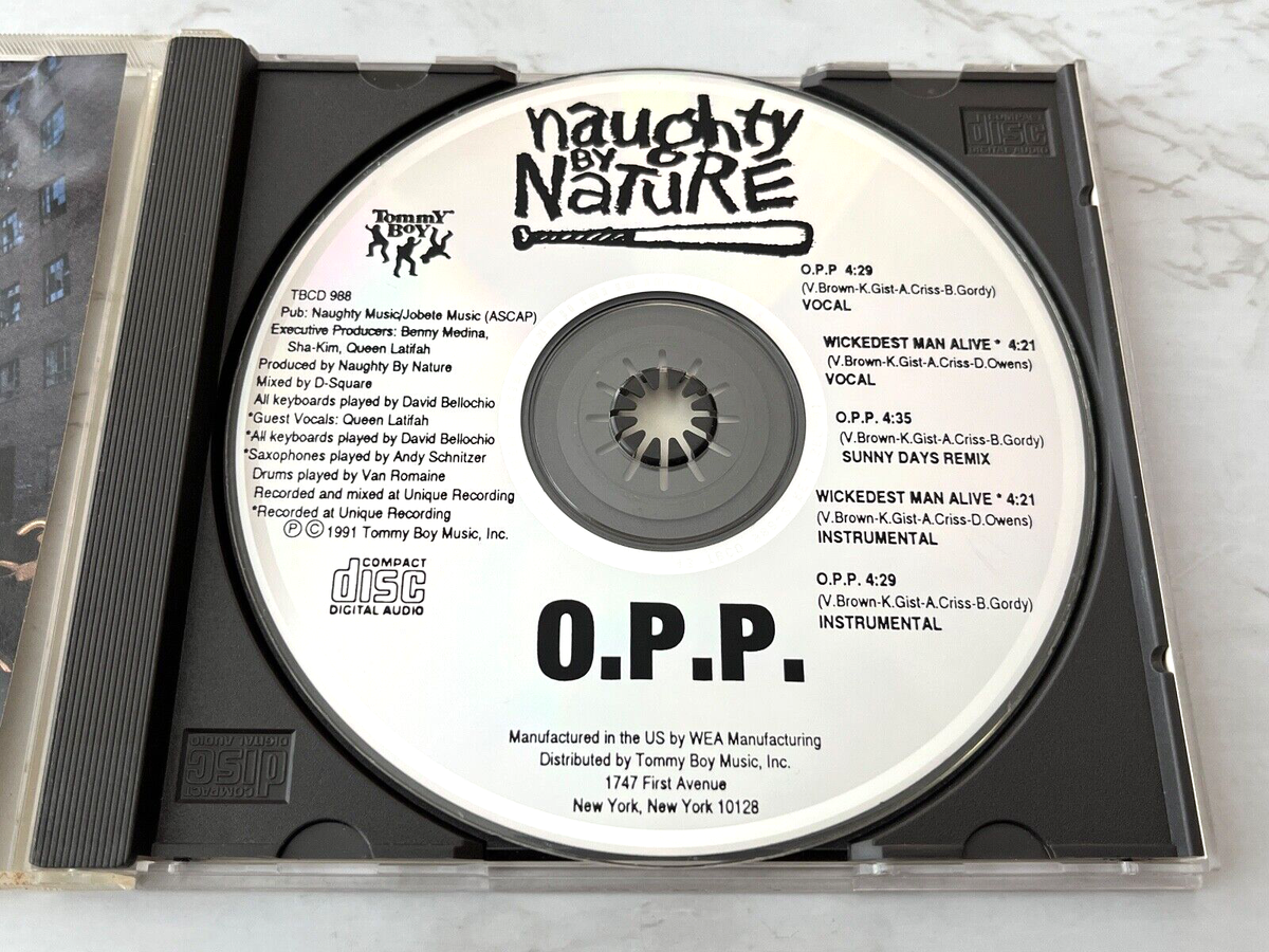Naughty By Nature O.P.P CD Single 1991 Tommy Boy TBCD988 Wickedest