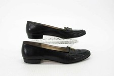 Salvatore Ferragamo Women Shoe Boutique 414 Size 7 4A Black Loafer Pre Owned xq