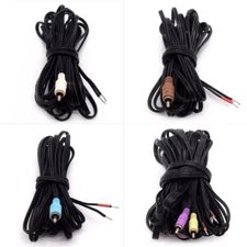 5PCS Bose-Lifestyle 20/35/40/48 Speaker Wire Cables RCA to Bare 3 Front 2 Rear