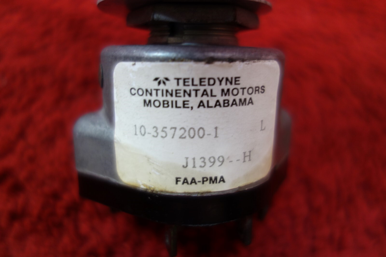 Teledyne Continental Ignition Switch PN 10-357200-1 | eBay