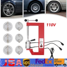 Tire Patch Repair Tool Kit Spot Hot Vulcanizing Machine 110V with 6 Molds New