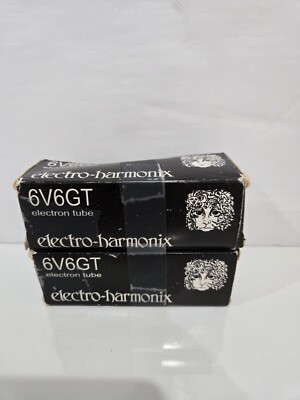 Electro-Harmonix 6V6 6V6GT Matched Pair Electron Tubes Lot of 2