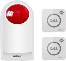 Remote Emergency Strobe Siren Alarm Kit Waterproof Outdoor Loud Panic SOS War