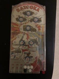 Vintage Bazooka Military Theme Hand Held Pinball Game