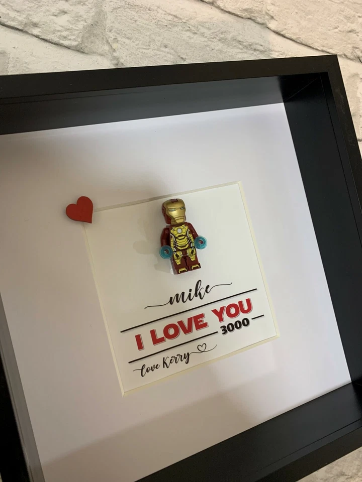Personalised Valentines Gift | Superhero Gifts | I Love You 3000 | Ironman - Image 2 of 4