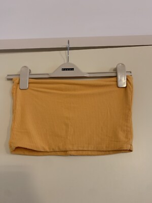 topshop yellow bandeau