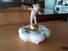Hutschenreuther Kunst Blumensteckschale mit Putto selten