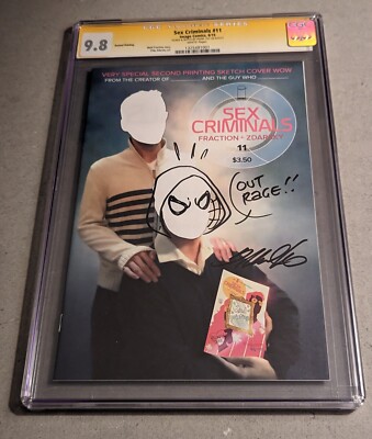 Sex Criminals #11 CGC SS 9.8 Frank Cho Spider-Gwen Remarque