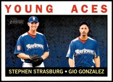 Young Aces (Stephen Strasburg / Gio Gonzalez) #219 2013 Topps Heritage