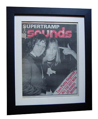 TOM PETTY+Sounds 1977+American Girl+POSTER+FRAMED+ORIGINAL+EXPRESS GLOBAL SHIP