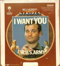 Stripes 1981 Vintage CED RCA SelectaVision Videodisc TESTED WORKING