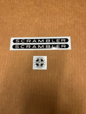 Schwinn Reverse Color Scrambler Bicycle Frame & Seat Tube Decals BMX Musclebike