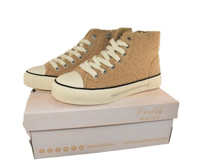 Blowfish Malibu Kimber-Hi Women's High Top Sneakers Size 7M Distressed Zip NIB