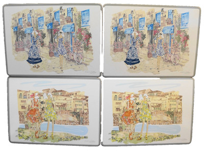 Paul Costelloe Living Lady Placemats Set of 4 Dunnes Stores