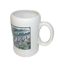 Vintage Green Bay Packers Football Beer Mug Stein Cartoon Pack is Back