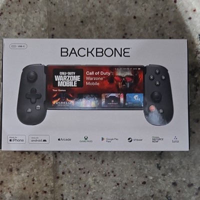 Backbone One USB-C Mobile Gaming Controller Black for iPhone Android Low Latency