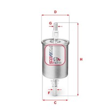 Kraftstofffilter für Saab 9-3 E50 YS3F 9-3X YS3 9-5 YS3E | 24107278