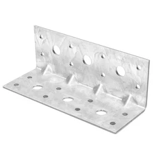 4 Pack L Right Angle Bracket, 5-1/2 x 2 x 2 Reinforcing Rib Corner Braces, Ga