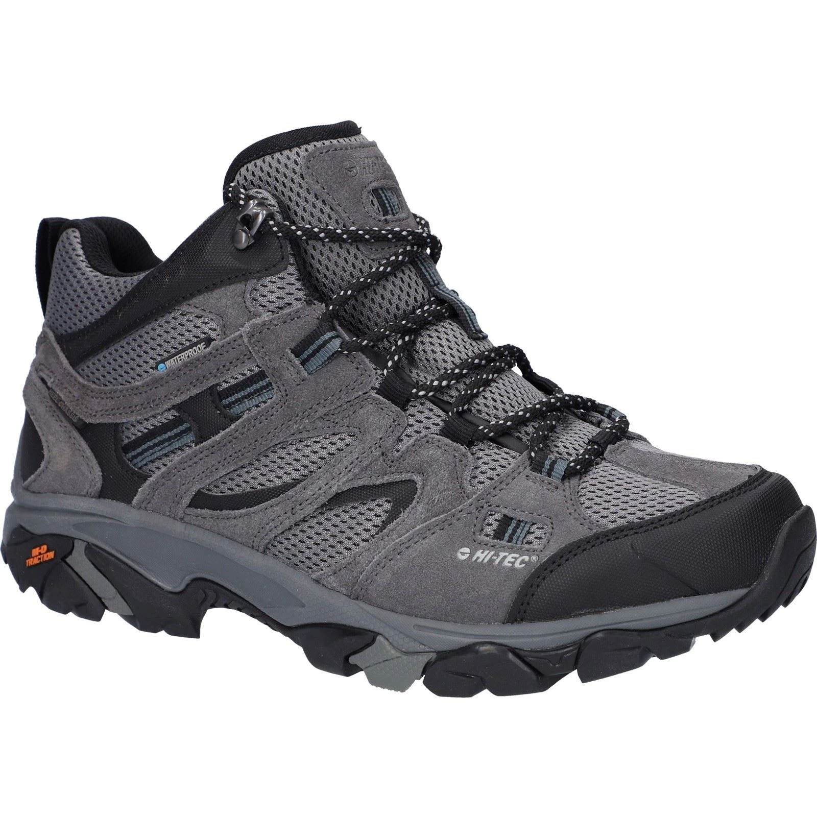 Hi-Tec Apex Lite Mid Polyester Men's Grey Hiking Boots