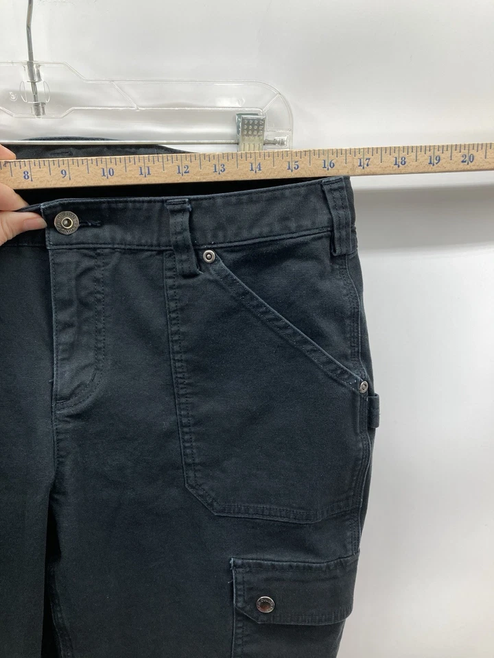 Duluth Trading Cargo Pants Women’s 12x33 Black Curvesetter Waistband Stretch - Image 4 of 4