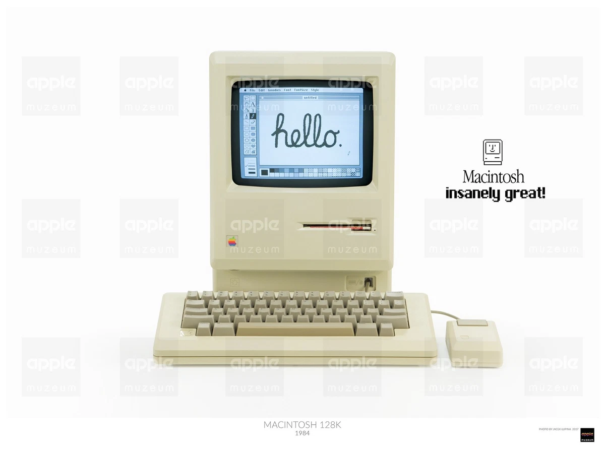 Apple Macintosh 128k poster D 30x40cm