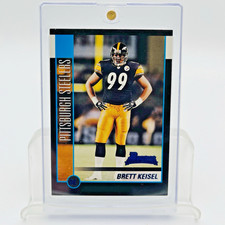 2002 Bowman Football Brett Keisel #218 RC Pittsburgh Steelers NFL Rookie Card NM. rookie card picture