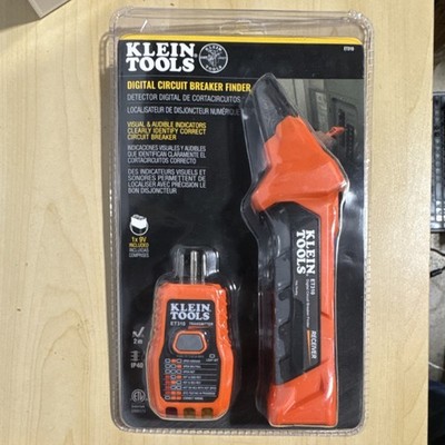 Klein Tools ET310 Circuit Breaker Finder Visual & Audible Indicator Orange Black