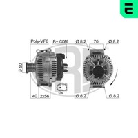 Lichtmaschine Generator Lima ERA 210614A FüR Mercedes 14V Vito Bus W639 Mixto
