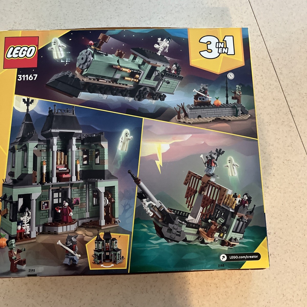 見本 LEGO Creator 3 In 1 Haunted Mansion 31167 New Factory Sealed 9+