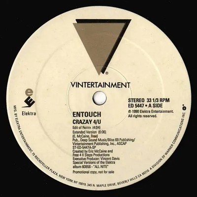 Entouch Crazay 4/U Vinyl Single 12inch Elektra