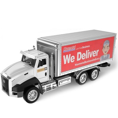 1:50 Container Truck Alloy Model Toy Pull Back Vehicle Truck Toy for Kids
