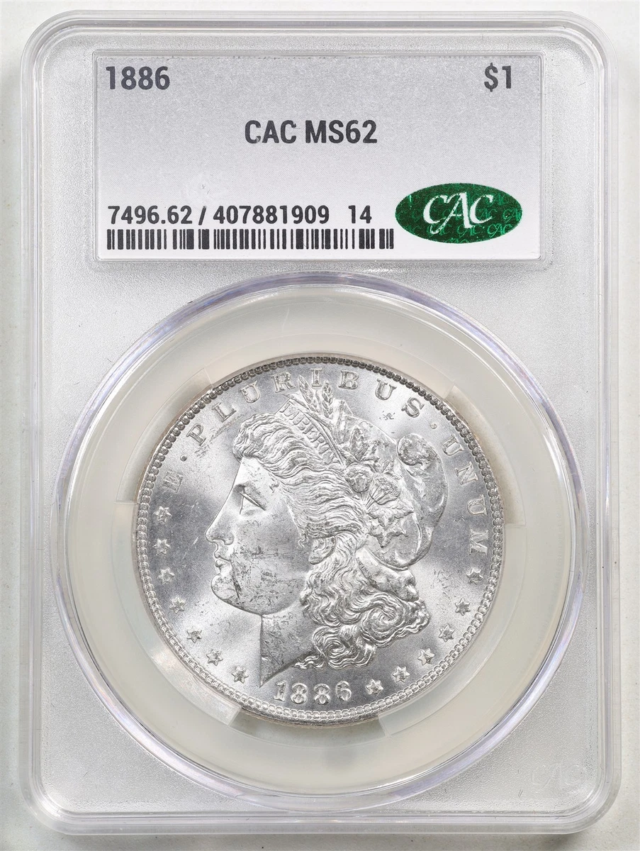 1886 Morgan Silver Dollar MS62モルガンダラー118 MS 62 Graded 1886 Year Morgan US Dollars (1878-1921) for sale | eBay