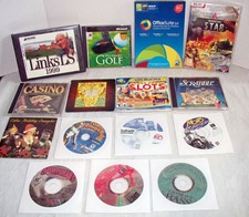 Vintage Computer Mix Games PC Lot Of 14 1 Office Suite 2.0 Software CD/DVD ROM