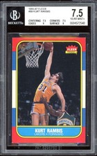 Kurt Rambis Rookie Card 1986-87 Fleer #89 BGS 7.5. rookie card picture