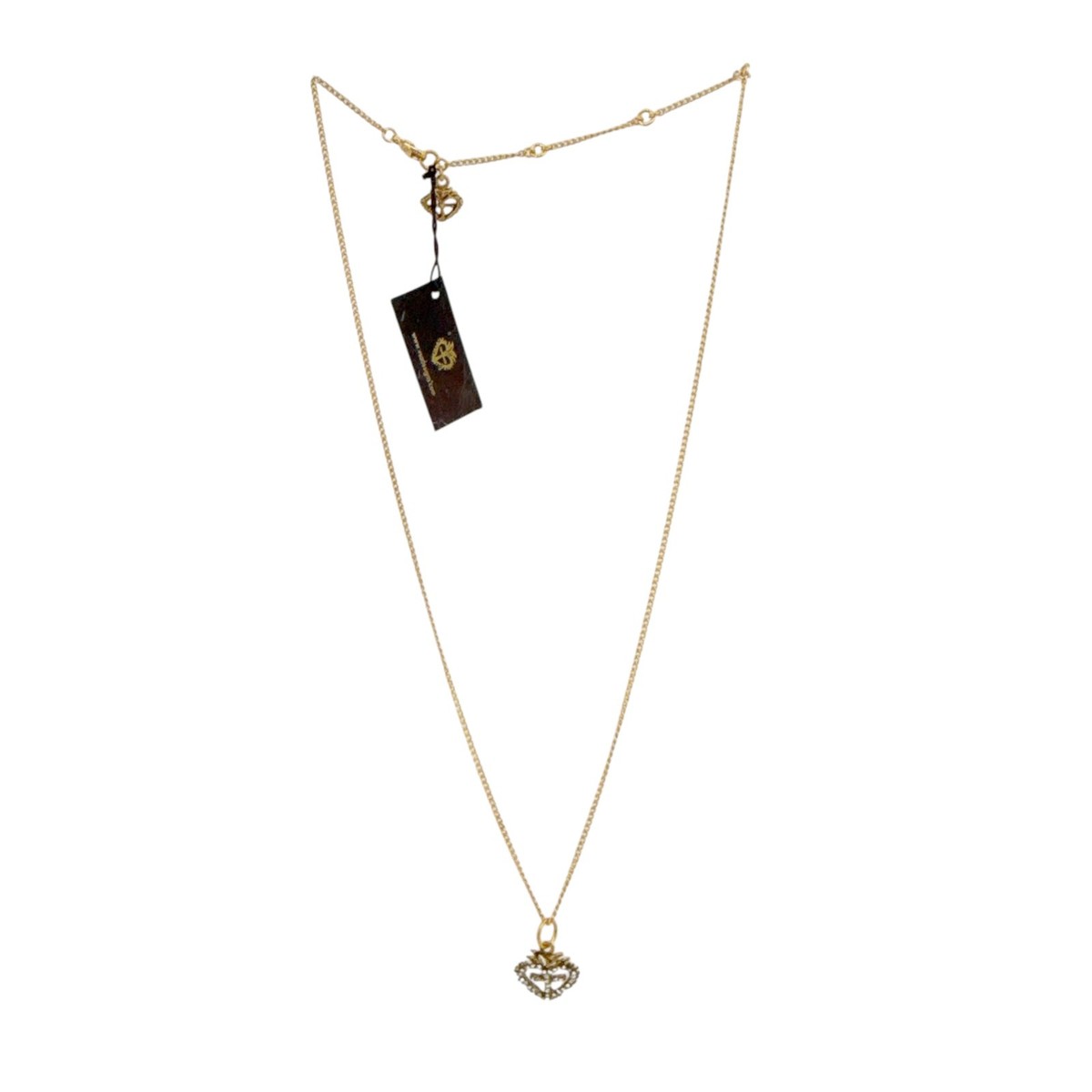 the virgins bijou heart logo choker