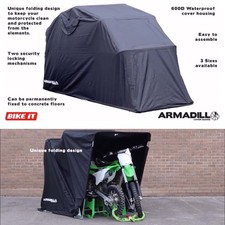 Image of ARMADILLO LARGE COVER SHED FOLDING MOTORBIKE MOTORCYCLE BIKE GARAGE SHELTER TENT