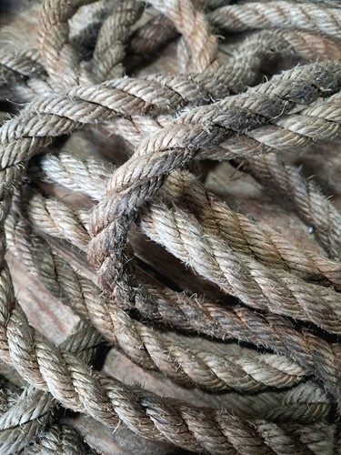 Second Hand Rope Uk Reclaimed Old Natural Vintage Hessian Rope - Per Meter - 14mm Garage ...