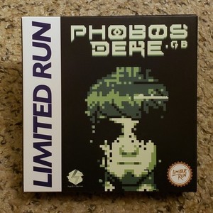 BOX & CARDBOARD INSERT Phobos Dere GB Limited Run Games Video Game Boy Gameboy