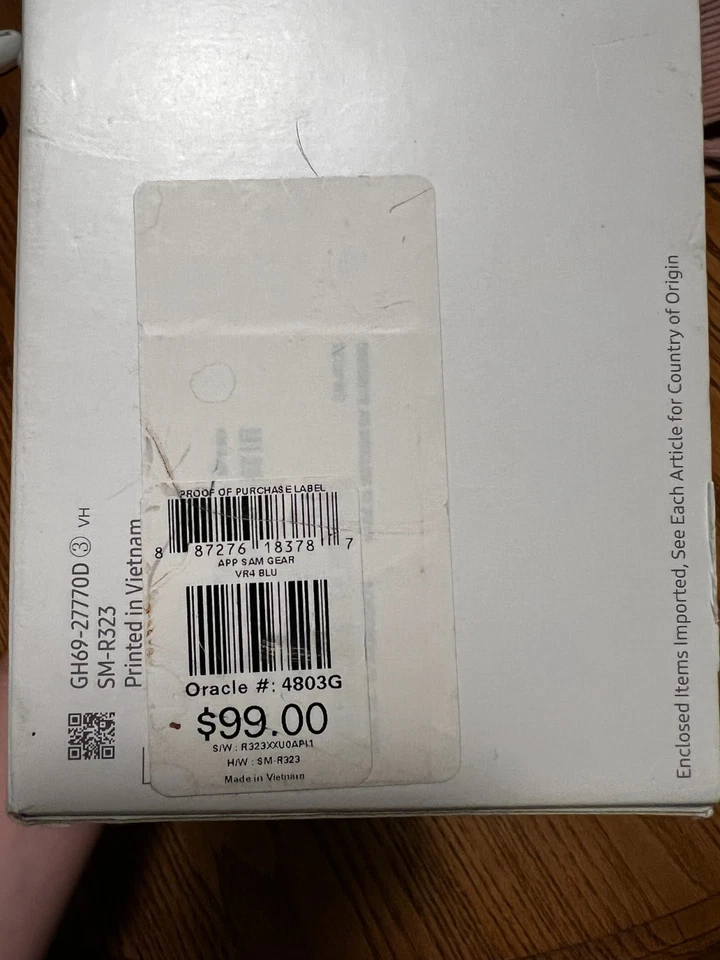 Samsung Gear VR SM-R323 Virtual Reality Headset USB-C Galaxy S6 S7 Edge Note 5 - Image 3 of 4