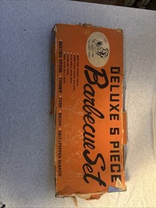 Vintage Deluxe 5 Piece Barbecue Set 